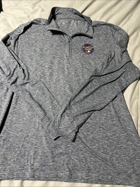Antigua Heathered Blue XL Performance Pullover 2024 Allstar Game Texas